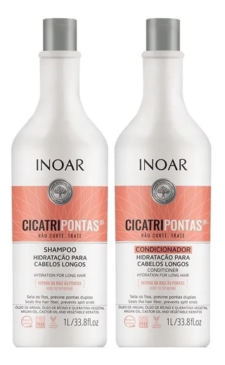 Inoar Kit Shampoo e Condicionador CicatriPontas - 1L