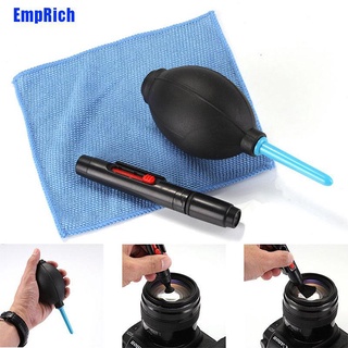 [Emprich] 3 In 1 Lens Cleaning Cleaner Dust Pen Blower Cloth Kit For Dslr Vcr Camera (1)