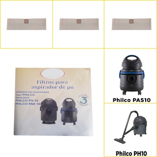 Kit 3 Sacos ALL Compatível Aspirador Pó Philco PH10 PAS10 (1)
