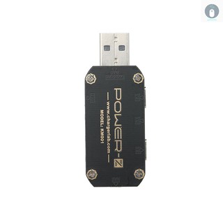 POWER-Z USB PD Tester Type A & C PowerAmp Meter QC3.0/2.0 Charger Voltage Current Ripple Dual Type-C KM001 Meter Power B