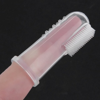 Escova de dentes de bebê Dedo de silicone macio com embalagem Crianças Massageador de dentes de bebê (4)