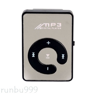 Mini Reprodutor De Espelho Com Presilha E Cartão MP3 Player/8GB Portátil/Música Runbu999