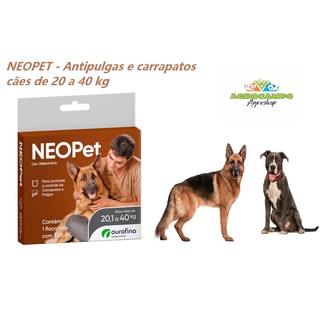 antipulgas e carrapatos para cães de 20 a 40 kg NEO PET OUROFINO