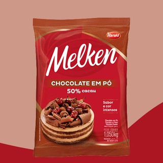 Chocolate em pó 50% cacau Harald Melken 1,05kg
