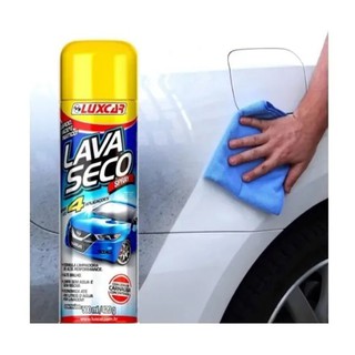Lava Seco Spray Luxcar 500 Ml Limpa E Encera Sem Agua (1)