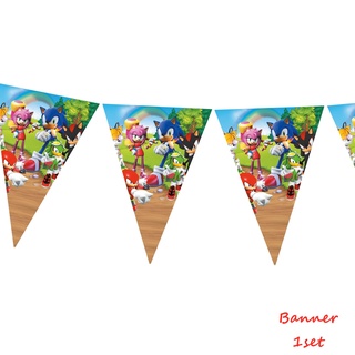 Sonic The Hedgehog Tema Festa Talheres Descartáveis Fontes Do Partido De Aniversário Decoração (5)