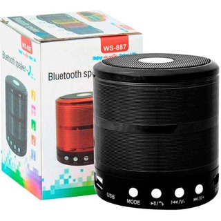 Mini Caixinha Som 887 Bluetooth Portátil Usb Mp3 P2 Sd Rádio Fm A32