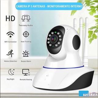 Camera Robo 3 Antenas Ip Wifi 360º 1080p wilker1 (1)