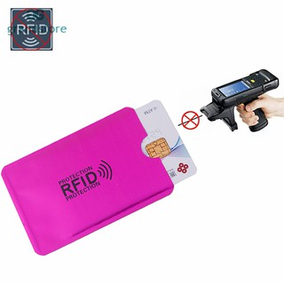 Anti RFID Reader Wallet Credit Card Id Card Holder Protective Aluminum Metal Card Case (3)