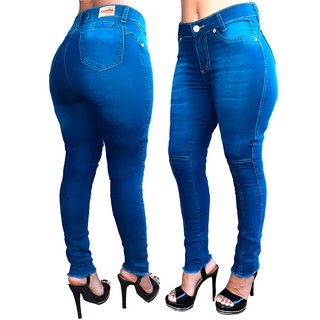 Calça Jeans Feminina Cintura Alta Empina bumbum Cos modelador (4)