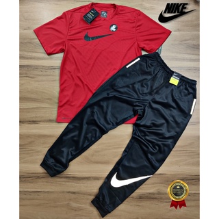 Kit Camiseta Nike Masculina Dri Fit + Calça Jogger Com Bolso e Refletivo Envio Imediato (7)
