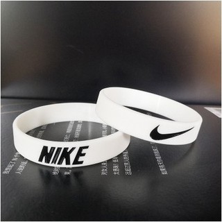 2pc NIKE Nike Sports Silicone Bracelet Solid Color Convex Basketball Training Tide Brand Couple Student Wristband Star Same Paragraph