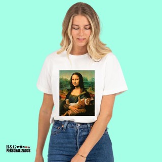 Camisa Camiseta Tshirt Vintage Monalisa - Tumblr Alternativa - Minalisa (3)