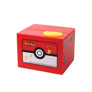 Cofre Eletrônico Pikachu De Plástico Para Dinheiro/Moedas