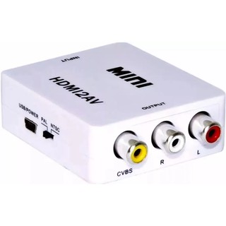 Mini Adaptador Conversor De Hdmi Para Video Composto 3rca Av (4)