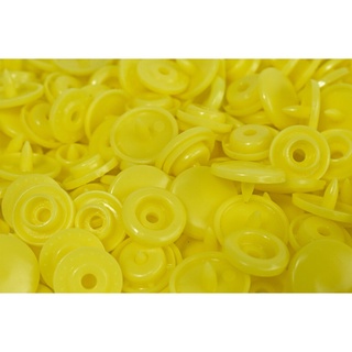 Botao Botoes de Pressao Tic Tac Plastico Amarelo No 12 50und