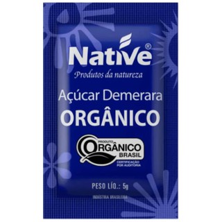 Açúcar Demerara Orgânico Native - Kit Com 200 Sachês De 5g