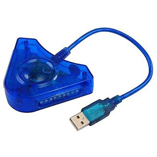 Adaptador USB Duplo P/ Controles PS2 E PS1 Ligue No Retrobox Pc Raspy Ps3 e TV BOX