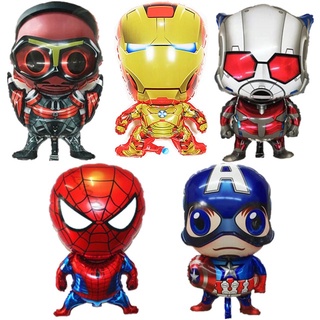 1 Peça Marvel Herói Super-herói Homem-aranha Balão De Folha De Aniversário Meninos Decoração De Festa Brinquedos Infantis