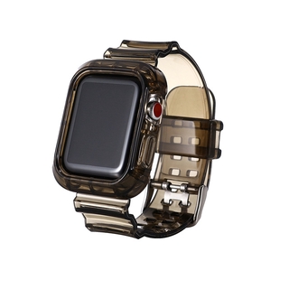 Pulseira De Silicone Transparente Para Apple Série Relógio 7 6 5 4 3 2 1 SE 38mm 40mm 42mm 44mm 7 41mm 45mm Banda Iwatch (2)