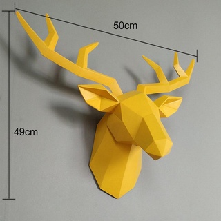 Escultura 3D Com Cabeça De Cervo Para Decoração De Parede Animais/Estátua De Casa