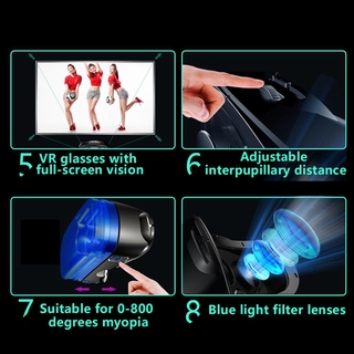 Óculos De Realidade Virtual 2 Em 1 Vrg Pro + Óculos 3d Vr Com Óculos De Realidade Virtual Completo (7)