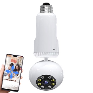 CCTV Câmera E27 Lâmpada Led Sem Fio Da 1080 P 360 De Wifi IP Segurança De Rastreamento De Movimento (7)