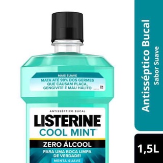Enxaguante Antisséptico Bucal 1 5l Listerine 1,5 Litros Cool Mint 1500 mL