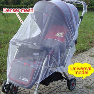 Universal Model Baby Carriage Mosquito Net Dense Mesh Full Cover Dustproof and Mosquito Repellent