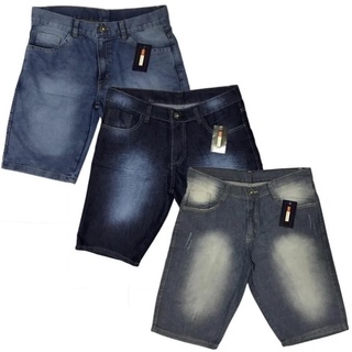 Kit 5 Bermuda Jeans Masculina Slim Fit Diversas Marcas (4)