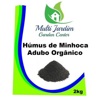 2kg Húmus de Minhoca Adubo Orgânico Fertilizante Humus Horta Frutas etc