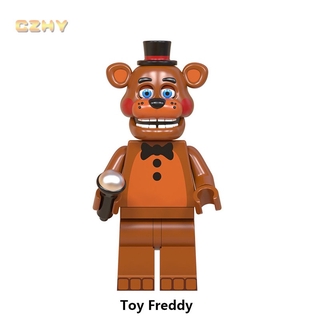 Cinco Noites No Freddy Minifigures Building Blocks Toy Golden Chica Bonnie Foxy Série Do Jogo Crianças Brinquedos (7)
