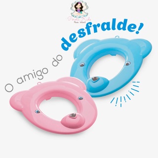 Redutor Adaptador Desfralde Assento Infantil Vaso Sanitário Urso - Adoleta Bebê Azul ou Rosa (1)