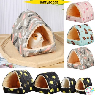 💮 LANFY Cama Para Dormir Animal Pequeno Colorido Porquinho Índia Hamster House Inverno Mini Gaiola Confortável Coelho Esquilo Macio Quente Mat