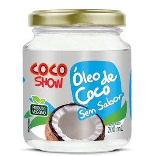 Oleo de coco Sem sabor e Sem Cheiro 200 ml Coco Show (1)