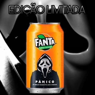 Refrigerante Fanta Laranja lata 350ml (tema: filme do Pânico 2022) edição Limitada