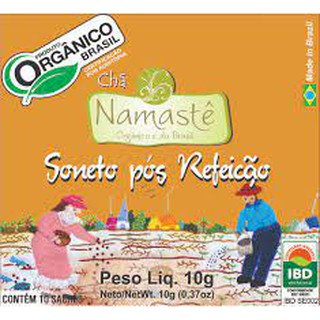 Chá Pós Refeição (hortelã, carqueja, hibisco, erva-doce, cidreira) Orgânico 10 sachês Namastê