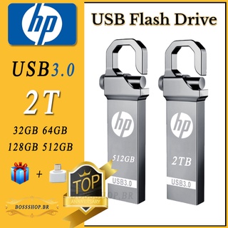 Hp Pen Drive 2TB Metal Pendrive 128GB/512GB Usb 3.0 Flash Drive