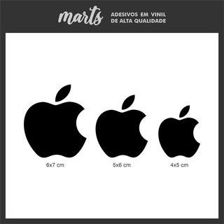 Adesivo Logo Maçã Apple iPhone Personalizado Decorativo Veículos