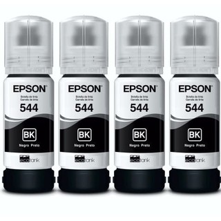Refil 4 tinta preta Epson t544 Original L3110 L3150 (1)