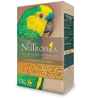 Ração Nutrópica Para Papagaio Loro Extrusados Natural 1,2kg Super Premium