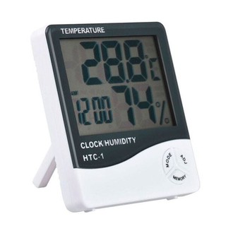 Termo-higrômetro Digital Termômetro Higrômetro Relógio Htc-1