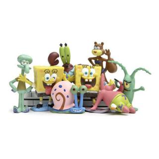 8PCS Conjunto SpongeBob Calças Quadradas Patrick Estrela Tentacles Figura Brinquedos (4)