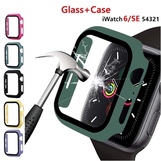 Vidro + Capa Para Apple Caso Relógio 44mm 40mm 42mm 38mm Iwatch Série 5 4 3 6 Se Bumper + Protetor De Tela Apple Watch Acessórios