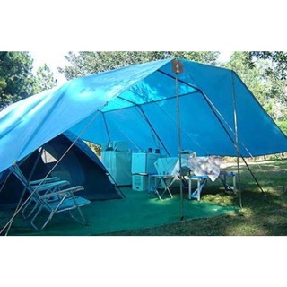 Lona Azul 24mts quadrados ou 6x4 MTS Impermeável Telhados Camping + Ilhos (3)