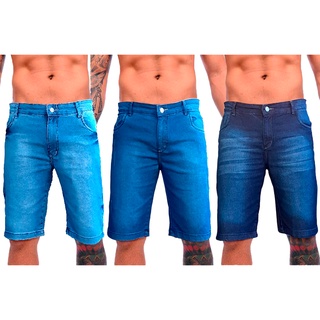 Bermudas Shorts Jeans Masculino Premiun Lycra Elastano Preço Fábrica