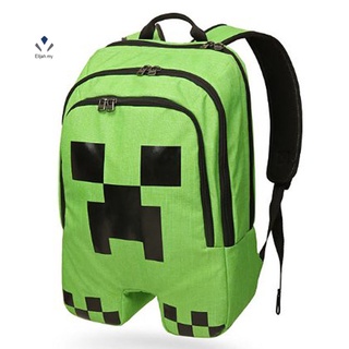 Mochila Minecraft Creeper Nova Bolsa Escolar Esportes Mindcraft Mine Craft Pelúcia