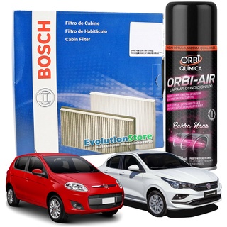 Filtro De Cabine Ar Condicionado Palio G5 / Grand Siena + Spray Higienizador | Bosch 0986BF0596
