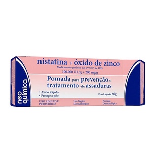 Pomada Para Assaduras Nistatina + Óxido de Zinco 60g