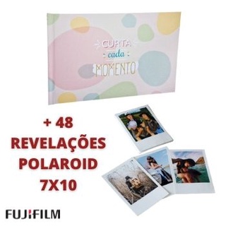 ALBUM PARA FOTOS INSTANTÂNEAS POLAROID + 48 POLAROID REVELADAS - ICAL 902